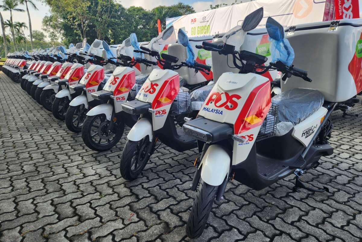 تتلقى شركة Pos Malaysia 1000 دراجة بخارية كهربائية من Modenas MEV-1 Pro لأسطول توصيل البريد تتلقى شركة Pos Malaysia 1000 دراجة بخارية كهربائية من Modenas MEV-1 Pro لأسطول توصيل البريد