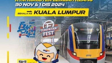 رحلة KTM Komuter Lembah Klang في رحلة إلى Stesen KL في 30 نوفمبر و1 Dis