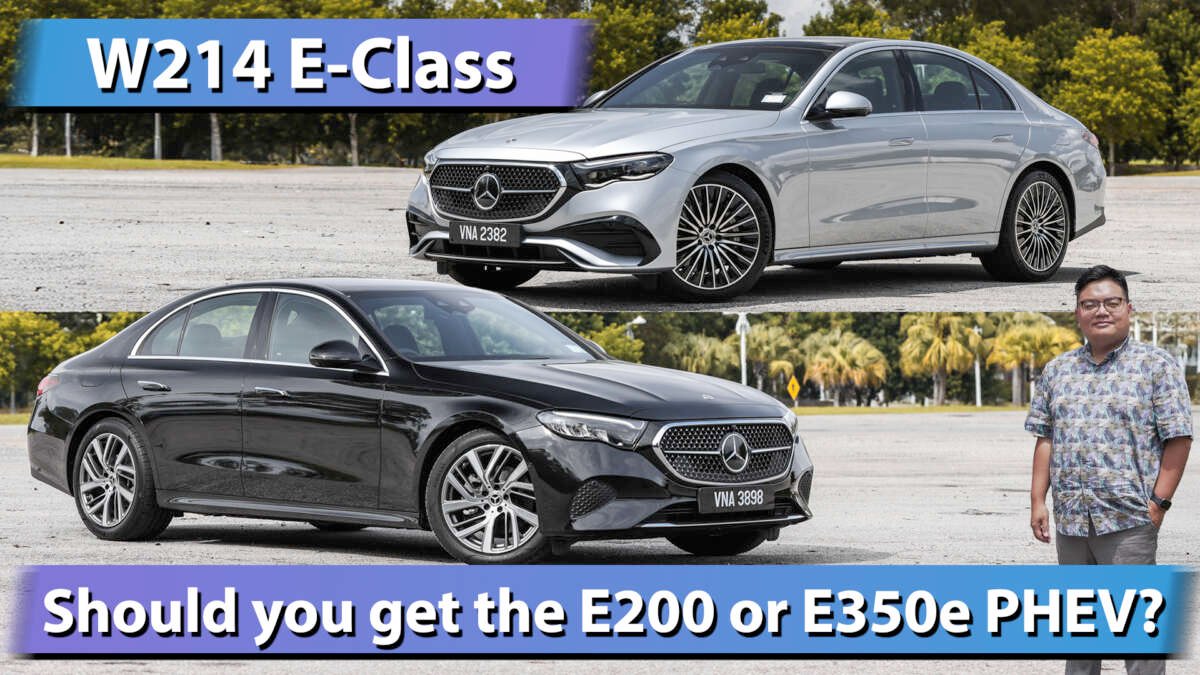 مراجعة بالفيديو لسيارة مرسيدس بنز E-Class الماليزية 2024 – هل يجب أن تحصل على W214 E200 أو E350e؟ مراجعة بالفيديو لسيارة مرسيدس بنز E-Class الماليزية 2024 – هل يجب أن تحصل على W214 E200 أو E350e؟