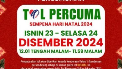 السفر عبر الطرق السريعة مجانًا لعيد الميلاد 2024 في الفترة من 23 إلى 24 ديسمبر