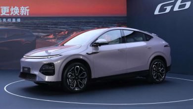 2025 Xpeng G6 DaceLiffified كشف النقاب – شريط إضاءة أمامي كامل العرض مثل Tesla Model Y ، AI Turing Driving Driving