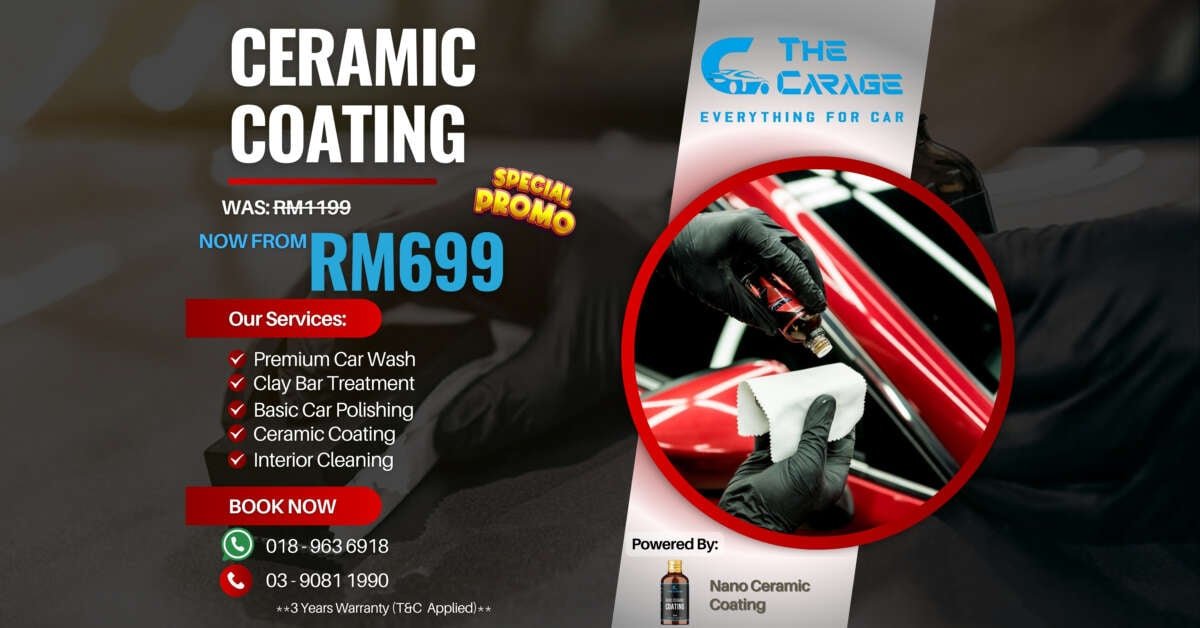 الحصول على Raya جاهزة مع الترويجيات العناية بالسيارات من The Carage! الحصول على Raya جاهزة مع الترويجيات العناية بالسيارات من The Carage!