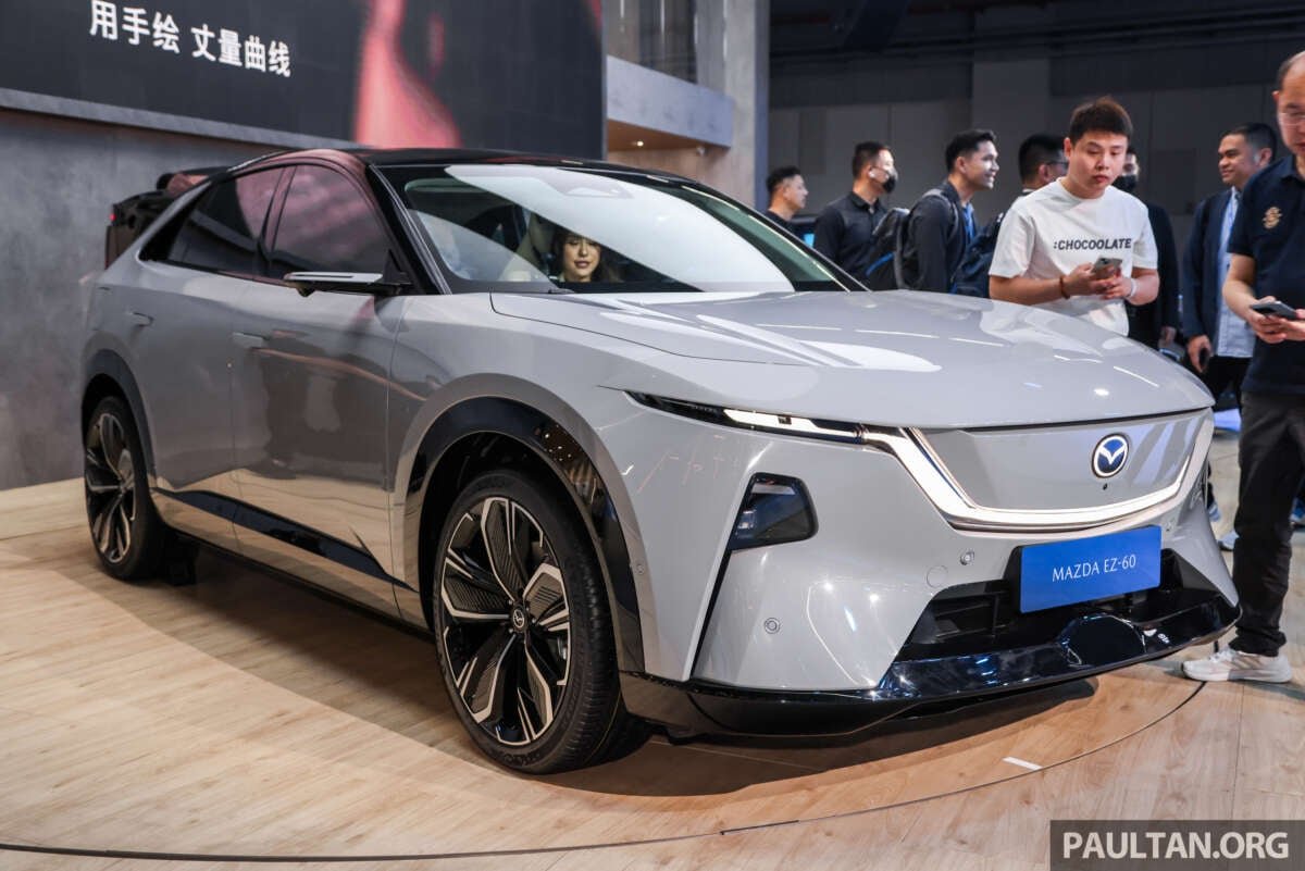 Mazda EZ-60 لاول مرة في شنغهاي-سيارات الدفع الرباعي المشتقة من تشانغان مع PHEV و EV Powertrains ، تصدير باسم CX-6E Mazda EZ-60 لاول مرة في شنغهاي-سيارات الدفع الرباعي المشتقة من تشانغان مع PHEV و EV Powertrains ، تصدير باسم CX-6E