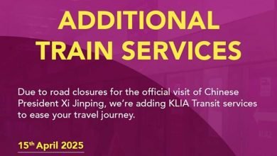 زاد تردد قطار KLIA Transit اليوم و 17 أبريل مع إغلاق الطرق للرئيس الصيني الحادي عشر