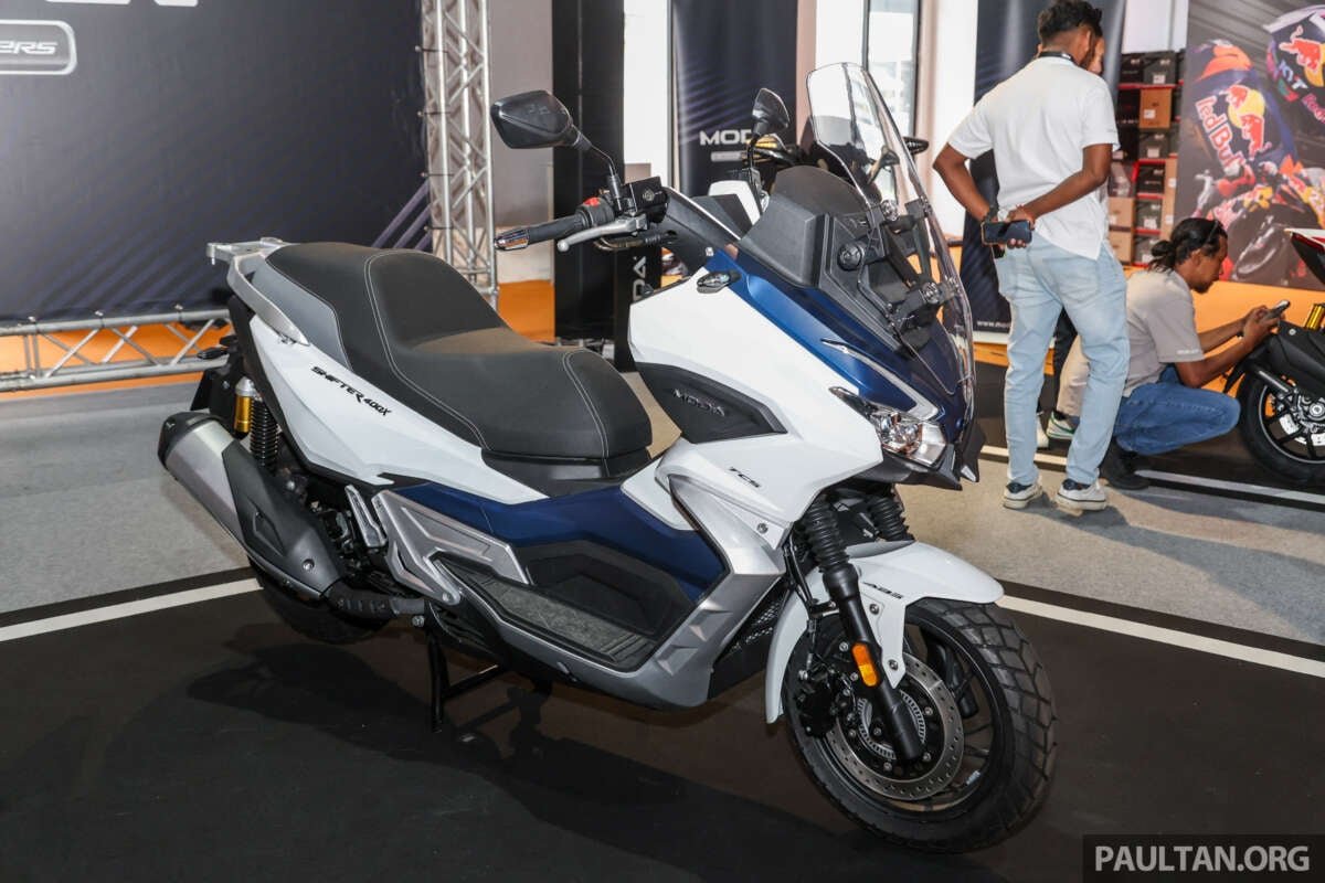 Moda Shifter 400x Scooter في MAS 2025 – 333 سم مكعب ، 29 حصان ، تم إطلاقه في ماليزيا في وقت لاحق من هذا العام؟ Moda Shifter 400x Scooter في MAS 2025 – 333 سم مكعب ، 29 حصان ، تم إطلاقه في ماليزيا في وقت لاحق من هذا العام؟