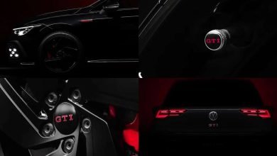 طبعة خاصة جديدة فولكس واجن جولف GTI مضطربة لماليزيا – أغطية صمام الإطارات ذات العلامات التجارية ، عجلات أغمق