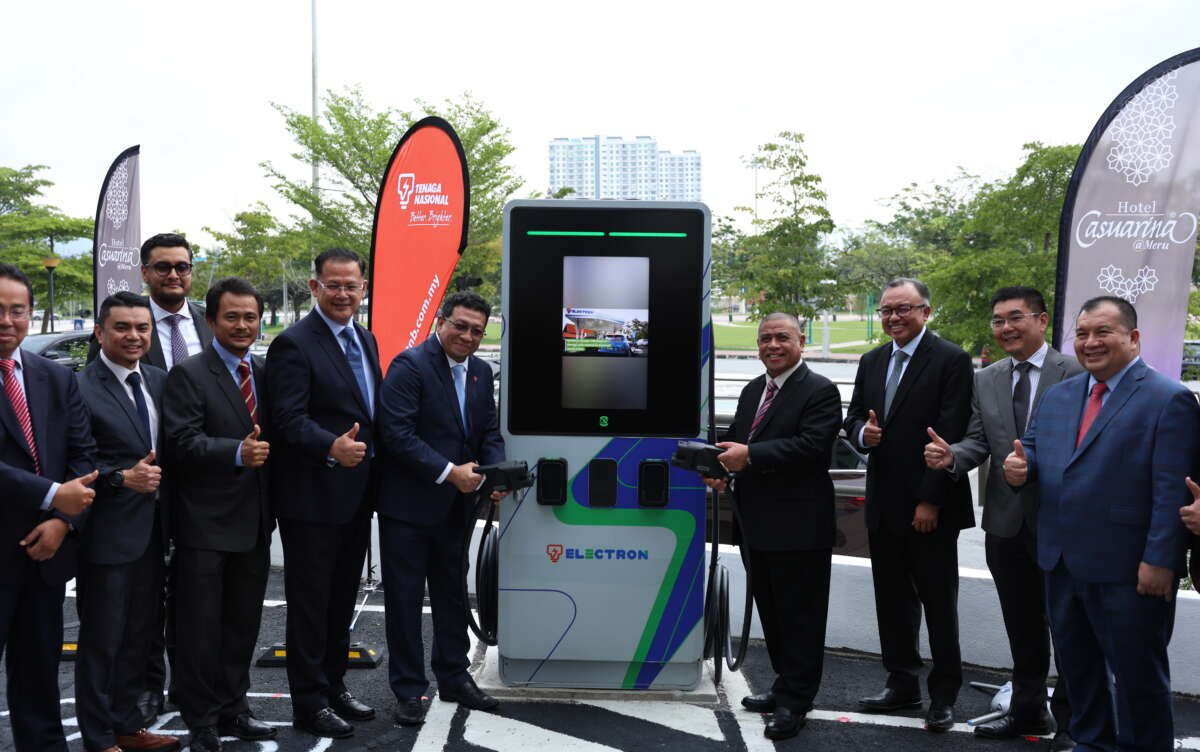 TNB electron ev chargers at Hotel Casuarina Meru ، Ipoh – 1x DC 120 KW ، 2x AC 22 KW ، Operational in Q3 TNB electron ev chargers at Hotel Casuarina Meru ، Ipoh – 1x DC 120 KW ، 2x AC 22 KW ، Operational in Q3